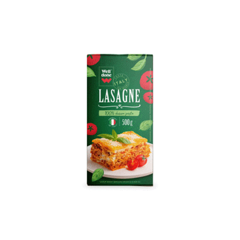 Makaronid Lasagne WELL DONE 500g