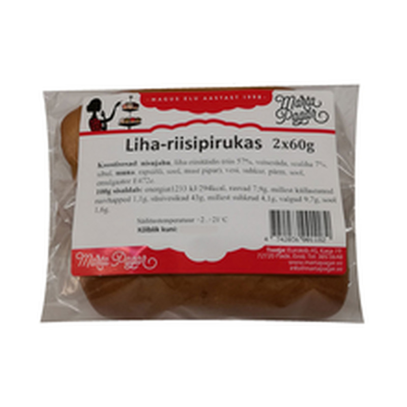 Liha-riisipirukas pärmitaignast, MARTA PAGAR, 120 g