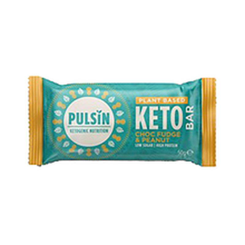 Pulsin Choc Fudge & Peanut Keto proteiinibatoon 50 g