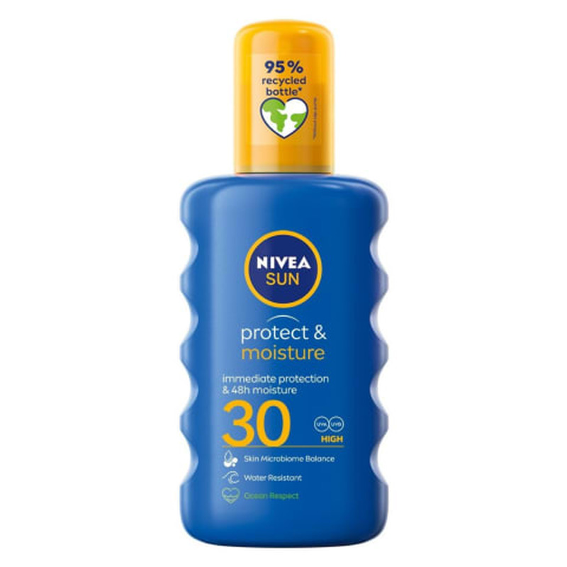 Päevituspiim Nivea Sun Protect&Moisture SPF30 pihust. 200ml