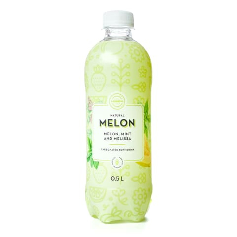 Aquanine limonaad Melon Münt Meliss 0,5L, PET