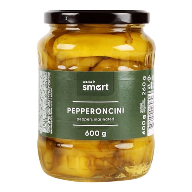 Pepperoncini piprad Rimi Smart marin.600g/260g