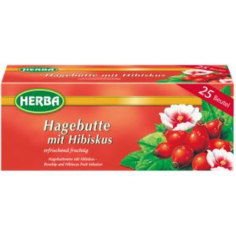 Kibuvitsa-hibiskitee niidiga kotis 25pk, HERBA, 50g