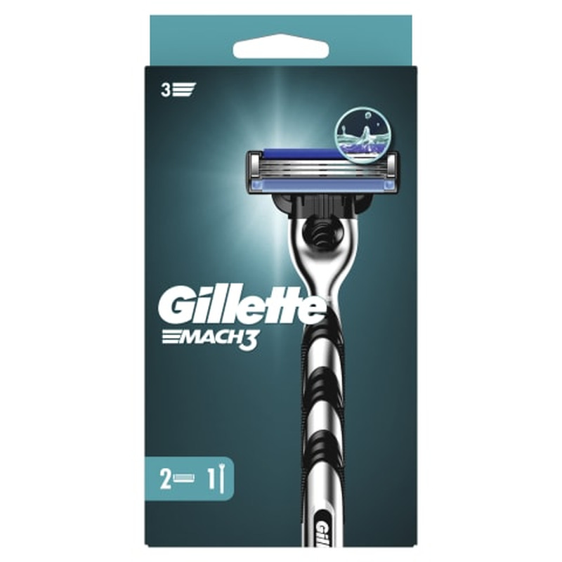 Raseerija Gillette Mach 3 +2 tera