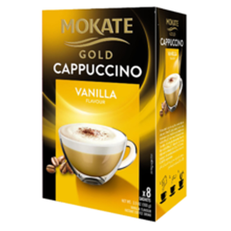 MOKATE GOLD Cappuccino kohvijook Vanilje 12.5g x 8