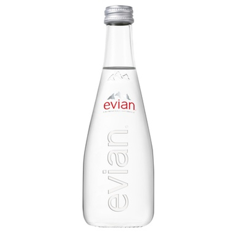 EVIAN Mineraalvesi 33cl (gaseerimata, klaaspudel)