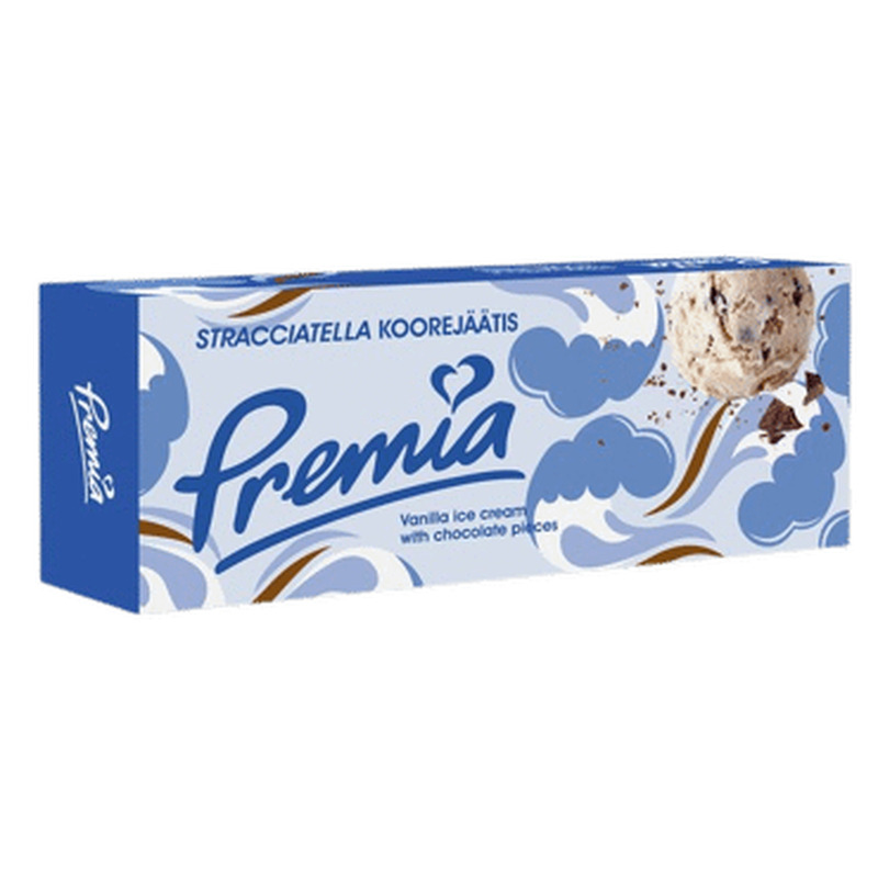 Koorejäätis PREMIA stracciatella, 480g