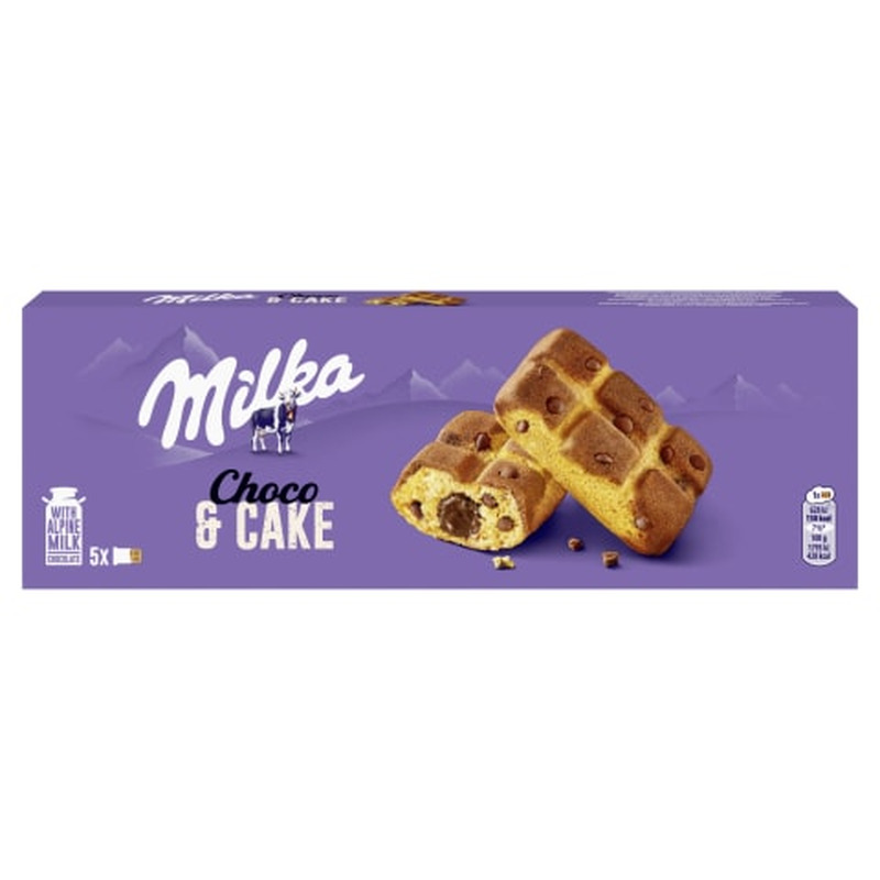 Biskviitküpsised šokolaaditäidisega Choco & Cake, MILKA, 175 g