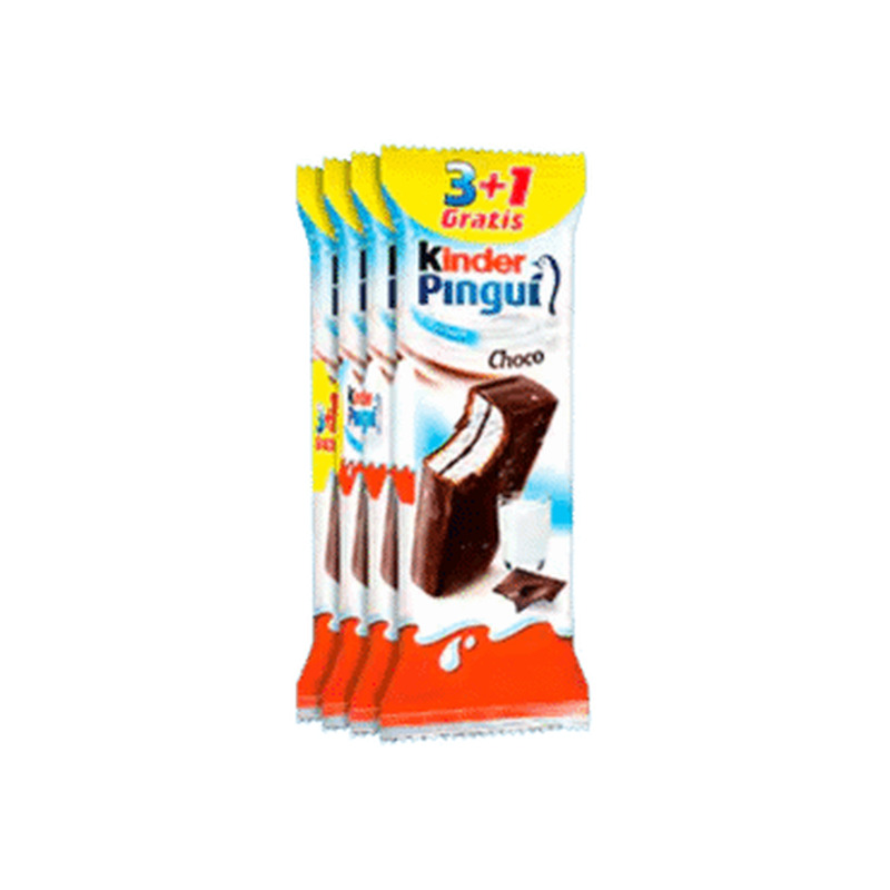 Biskviitkook Pingui kakao, KINDER, 4 x 30 g