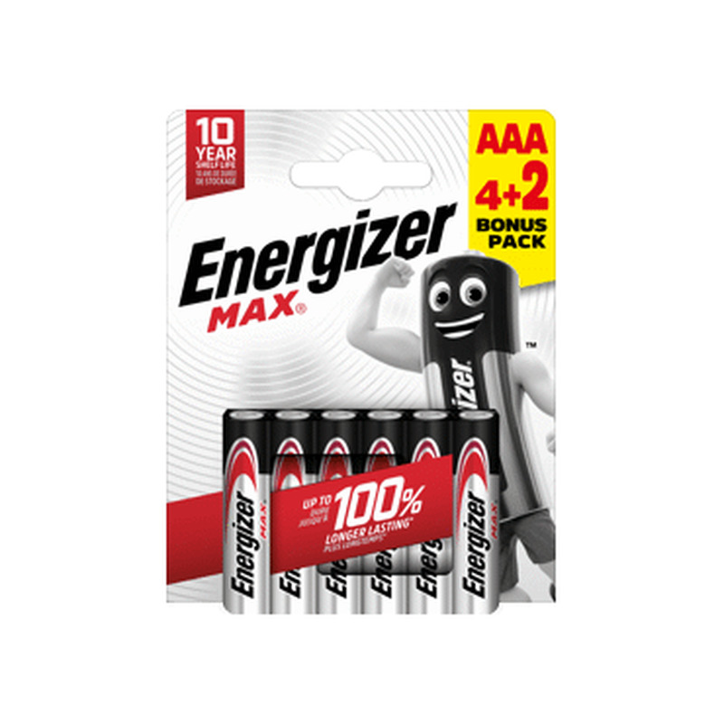 Patarei ENERGIZER MAX AAA 4+2 1.5V