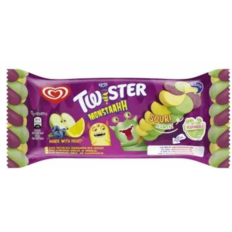 Jäätis Monster TWISTER, 72g