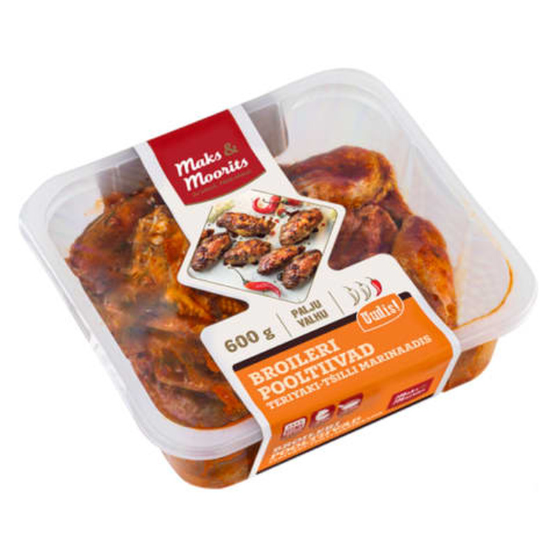 Broileri pooltiivad teriyaki-chilli marinaadis Maks&Moorits 600g