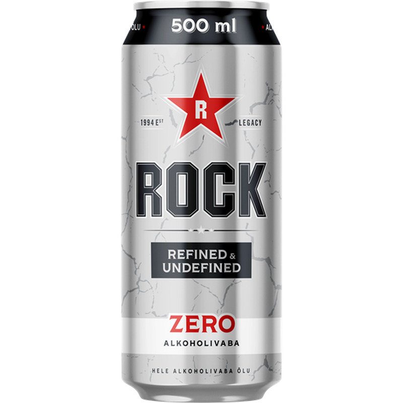 Alkoholivaba õlu Rock Zero, SAKU, 500 ml