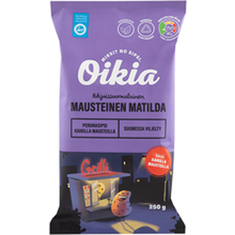 Oikia vürtsikad kartulikrõpsud 250 g