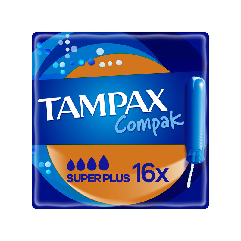 Tampax Compak Super Plus Tampoonid Aplikaatoriga, 16 tk