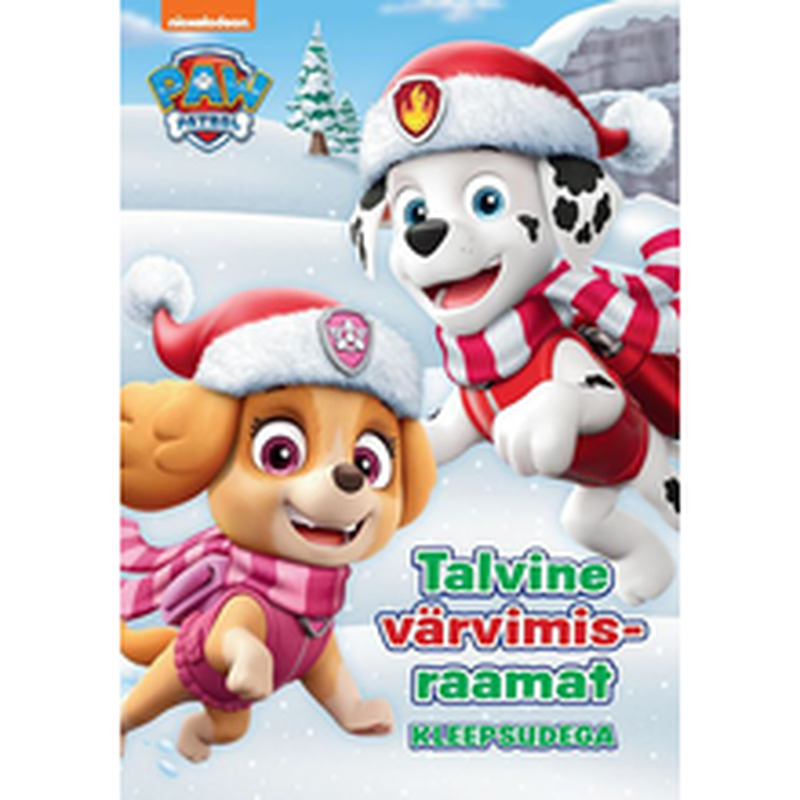 Paw Patrol. Talvine värvimisraamat kleepsudega