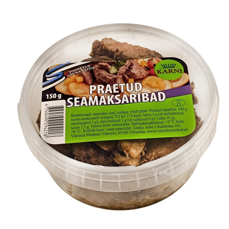 Praetud seamaksaribad, KARNI, 150 g