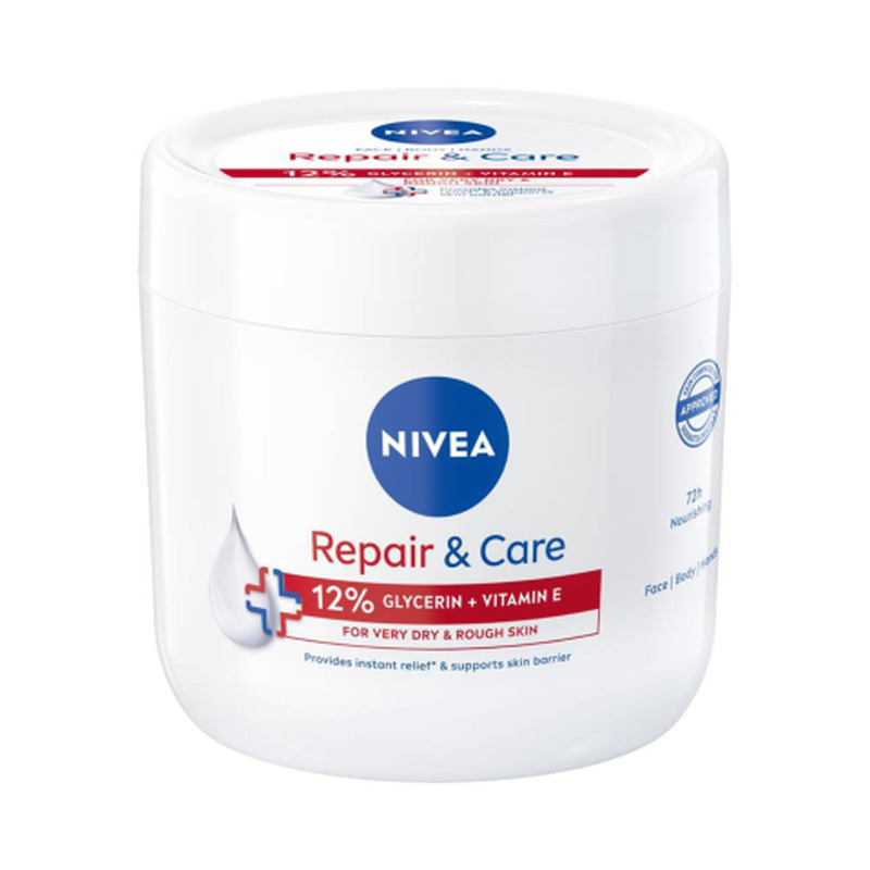 Näo-, keha- ja kätekreem Nivea Repair & Care kuivale nahale 400ml