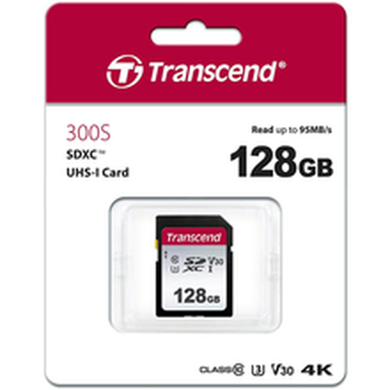 Mälukaart Transcend, 128 GB, SD 300S