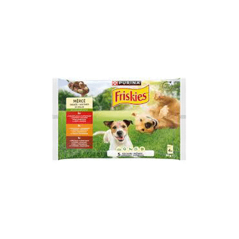 Koerasööt FRISKIES veise-kana-lamb 4x85g