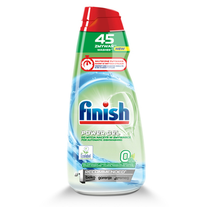 Nõudepesumasina geel All-in-1 Eco 0%, FINISH, 900 ml