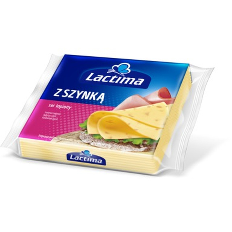 LACTIMA Sulatatud juustu viilud singiga 130g (8viilu)