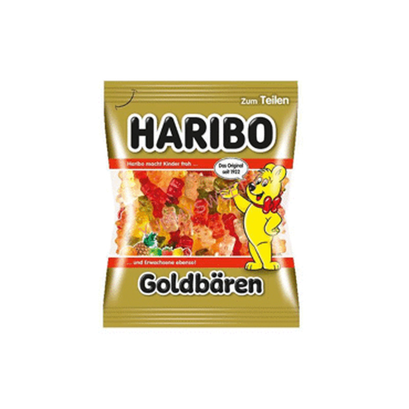 Kummikommid HARIBO Kuldkaru 100g