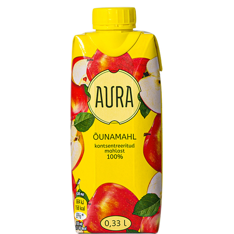 Õunamahl, AURA, 330 ml