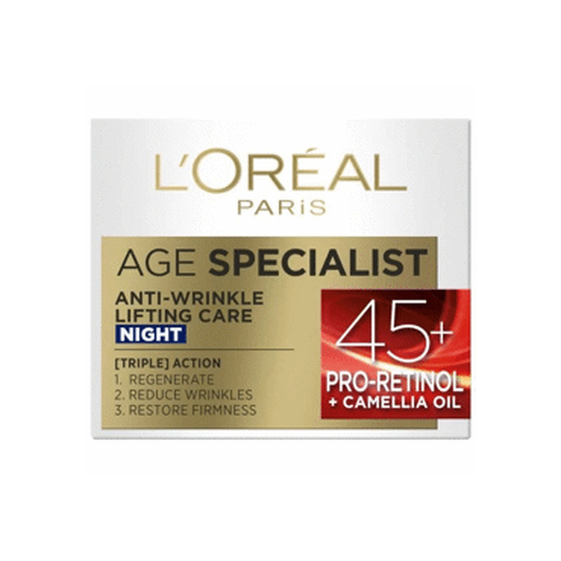 Öökreem LOREAL AgeSpecialist 45+ 50ml