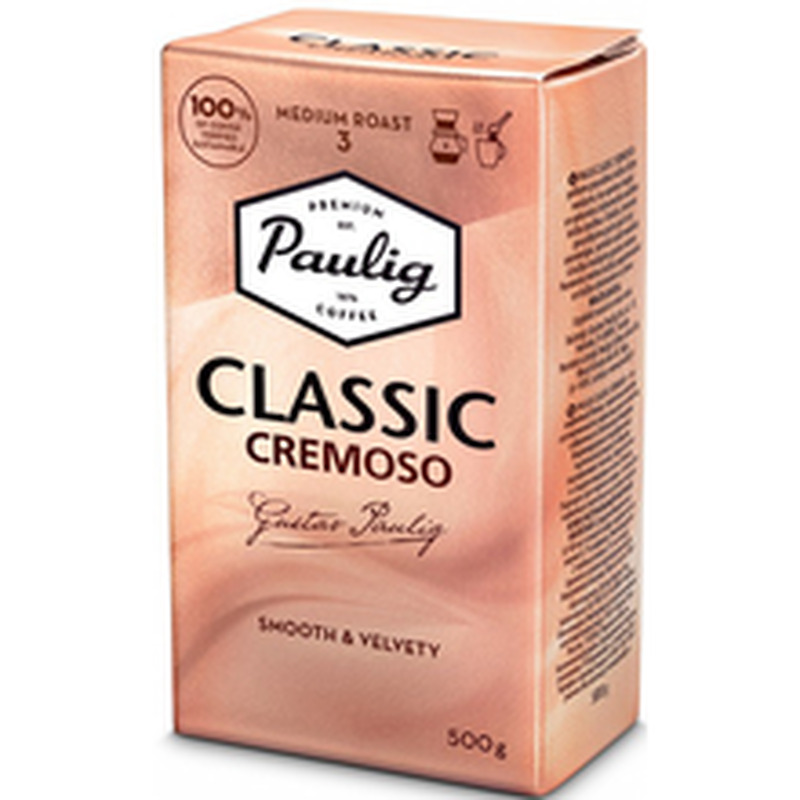 Jahvatatud kohv Classic Cremoso, PAULIG, 500 g