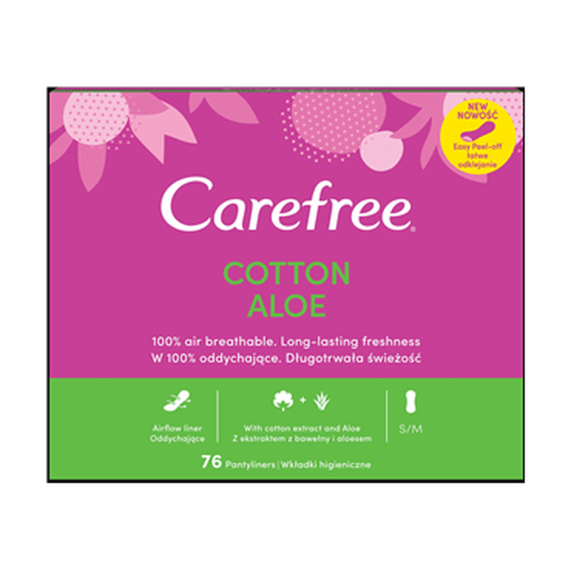 Pesukaitsmed CAREFREE Aloe Vera 76tk