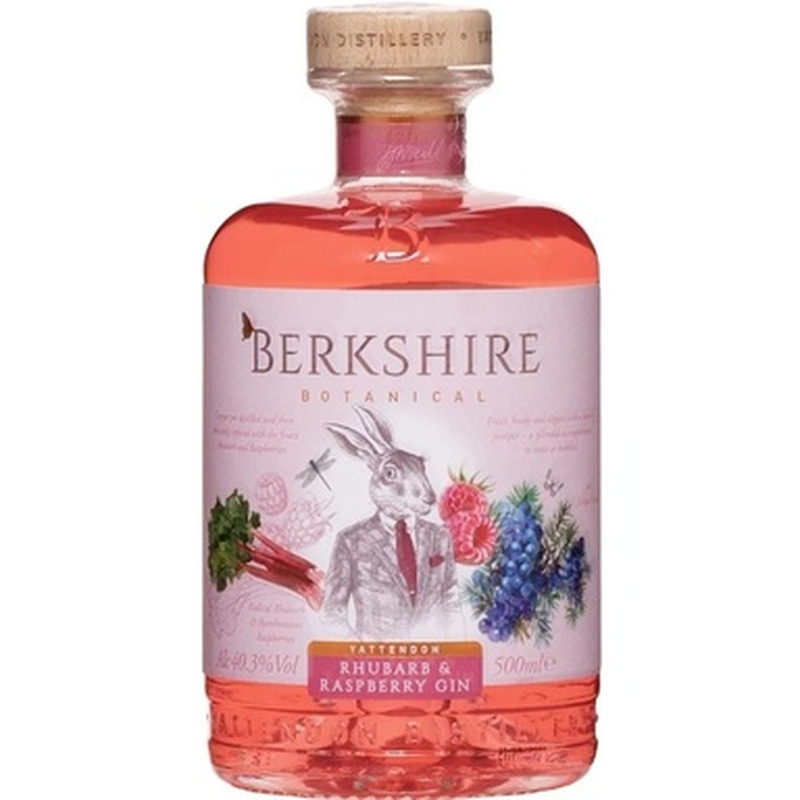 BERKSHIRE Botanical Rhubarb & Raspberry gin 40,3% 50cl