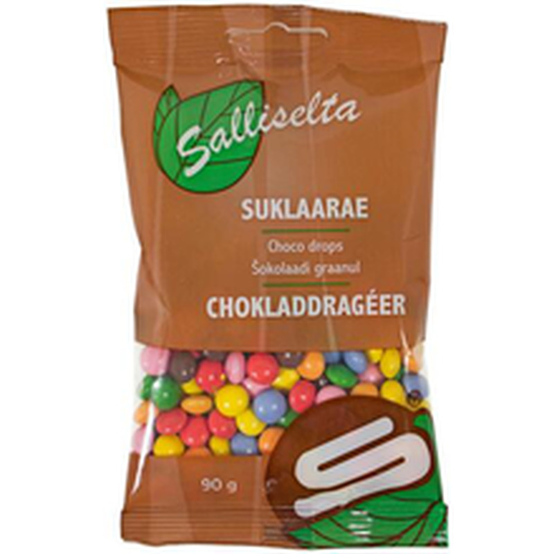 Sallinen šokolaadidražee, 90g