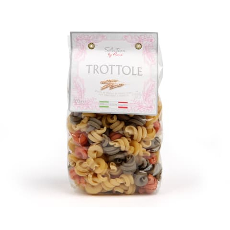 Makaronid tomati&basiilikuga Trottole Tricolor Selection by Rimi 500g