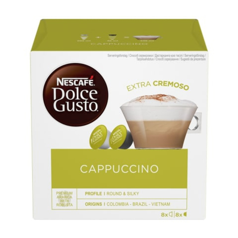 Kohvikapslid Cappuccino Nescafe Dolce Gusto 186,4g