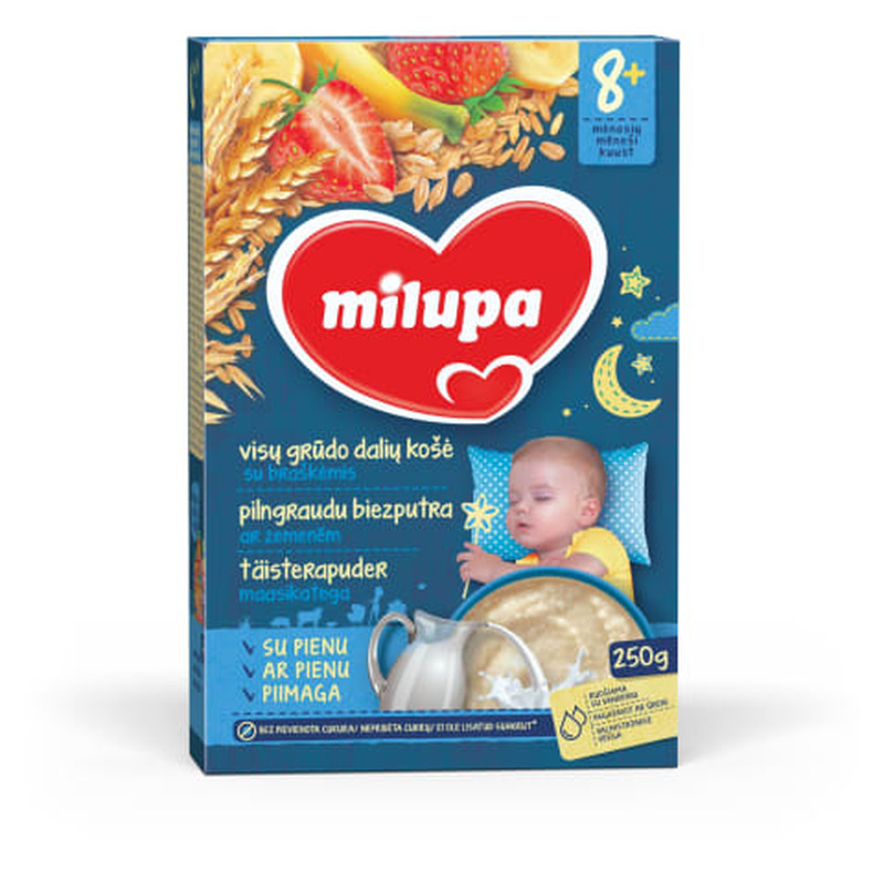 Täisterapuder Milupa maasikatega 8k+ 250g