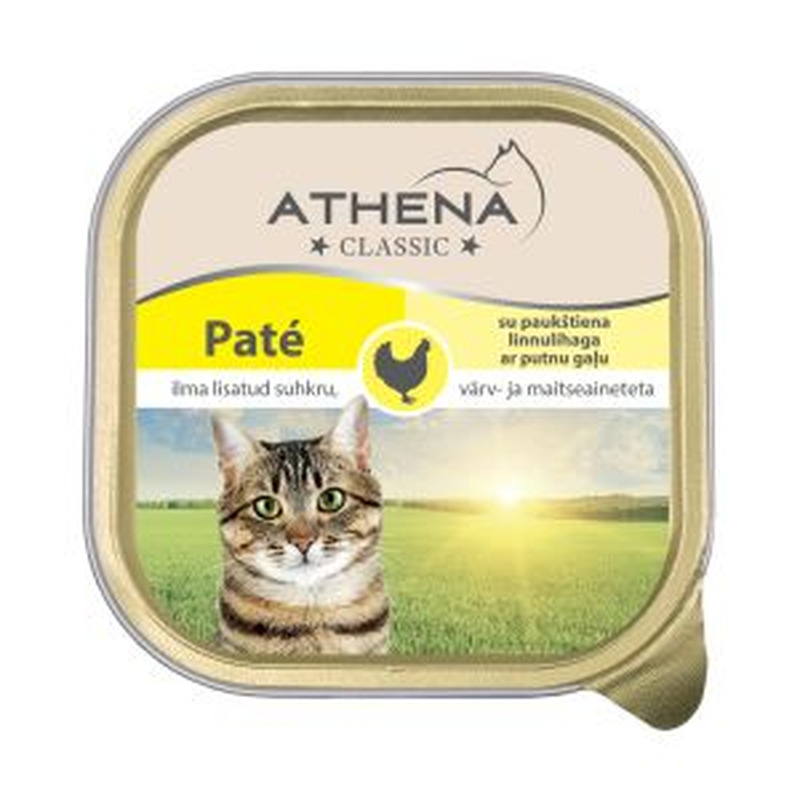 Kassitoit linnulihaga, ATHENA, 100 g