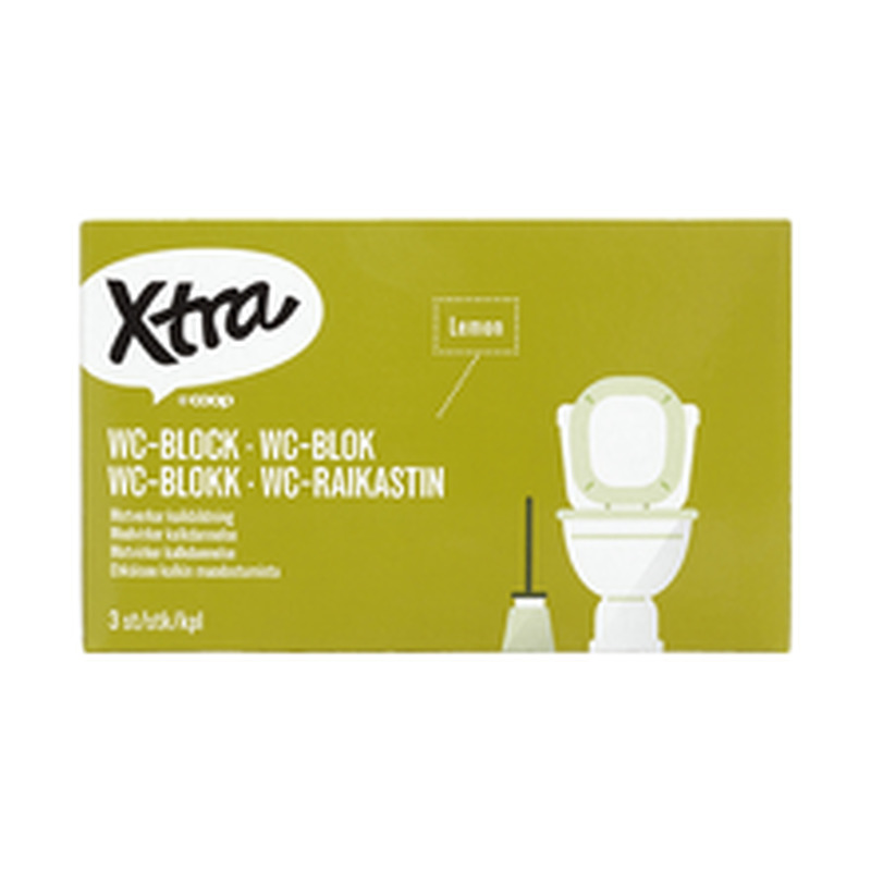 X-tra Lemon WC-värskendaja 3X 40 g