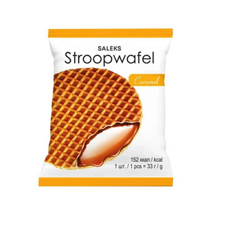 SALEKS Vahvlid karamellitäidisega "Stroopwafel" 33g