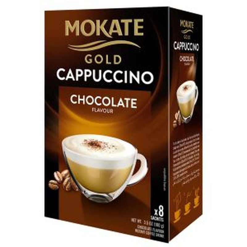 Mokate Cappuccino Gold šokolaadi 8*12.5g lahustuv kohvijook