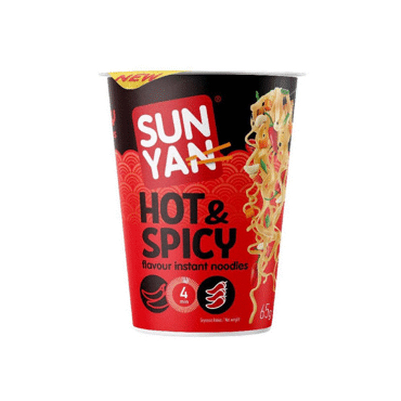 Kiirnuudlid hot&spicy SUN YAN tops 65g