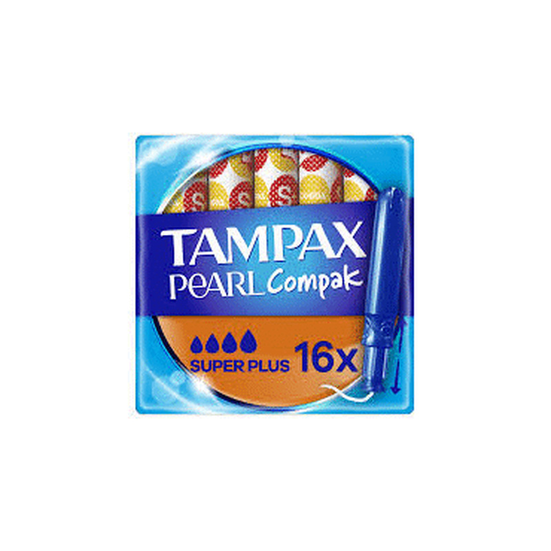 Tampoonid TAMPAX Compak PearlSuper+ 16tk