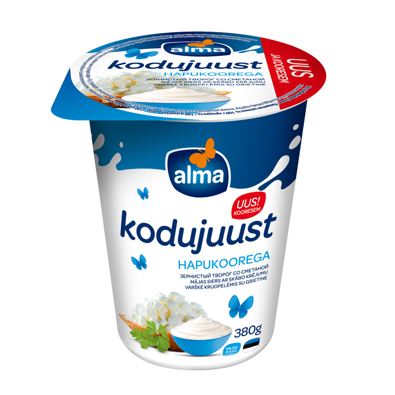 Kodujuust hapukoorega, VALIO ALMA, 380 g