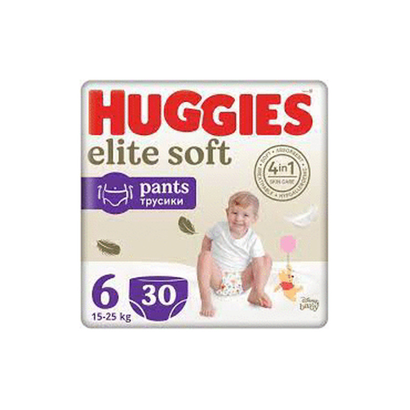 Püksmähkm.HUGGIES EliteSoft6 15-25kg30tk