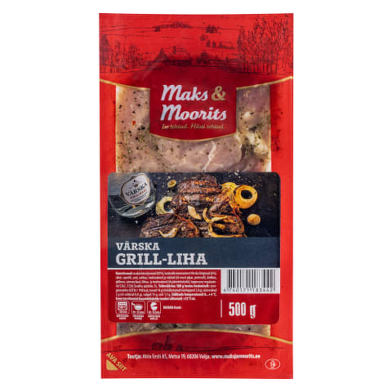 Värska grill-liha kaelakarbonaadist M&M 500g