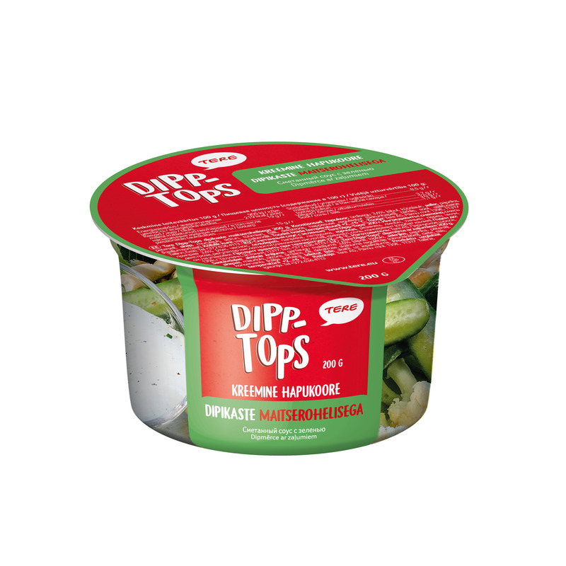 Dipikaste Dipp-Tops maitserohelisega, TERE, 200 g