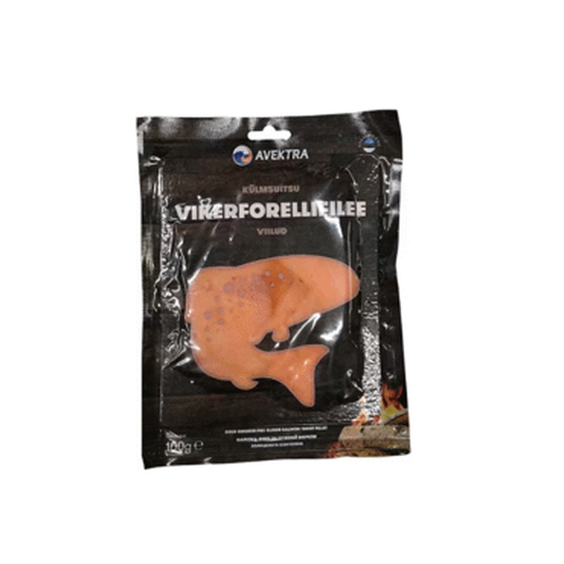 Külmsuitsutatud vikerforellifilee viilud, AVEKTRA, 100 g