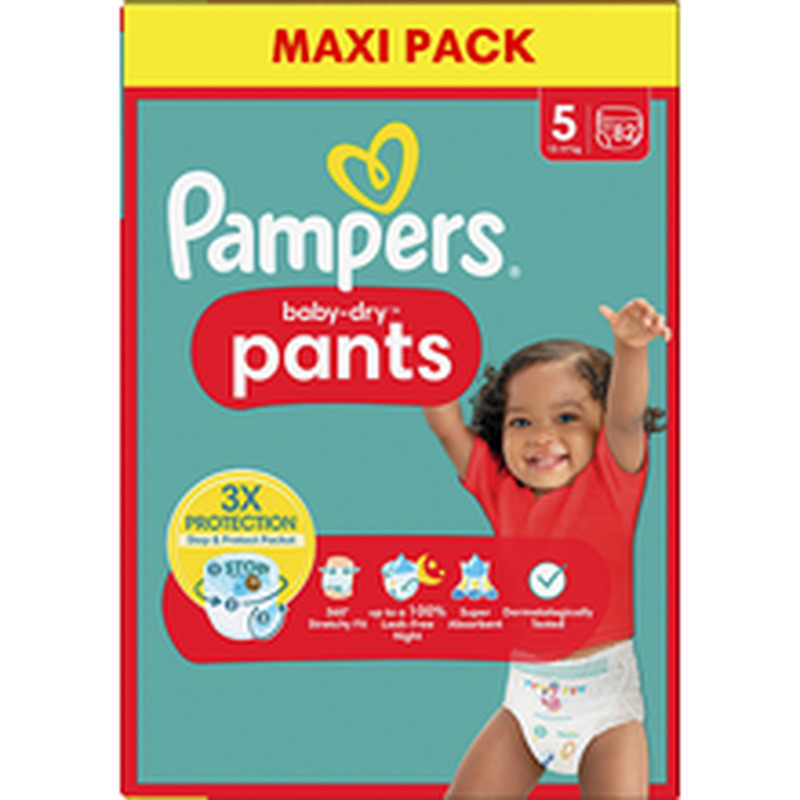 PAMPERS Baby Dry püksmähkmed S5 82 12-17kg