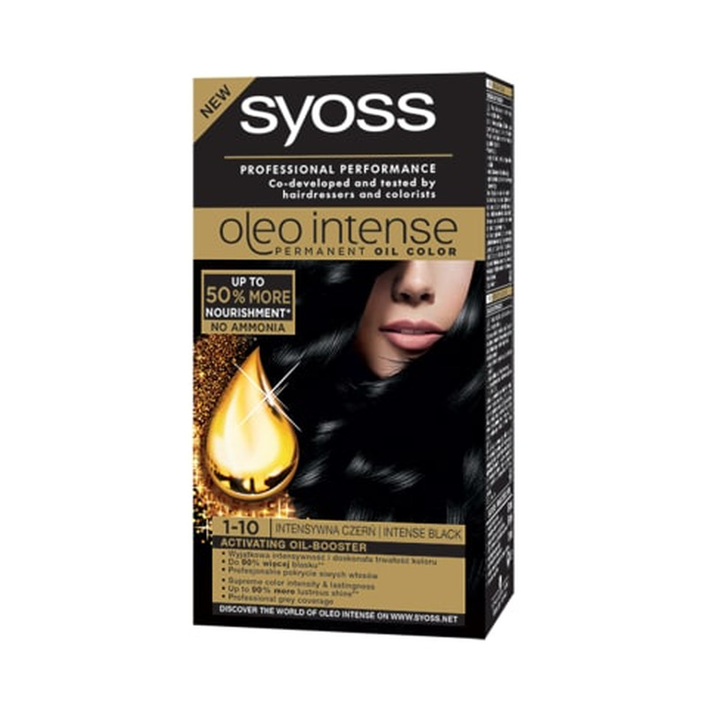 Püsivärv Syoss oleo intense 1-10 intensiivnemust