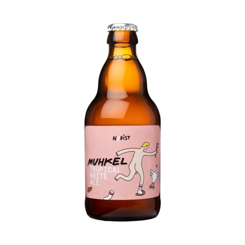 Õlu Nudist Muhkel Tropical White Ale 5%vol 0,33l pudel